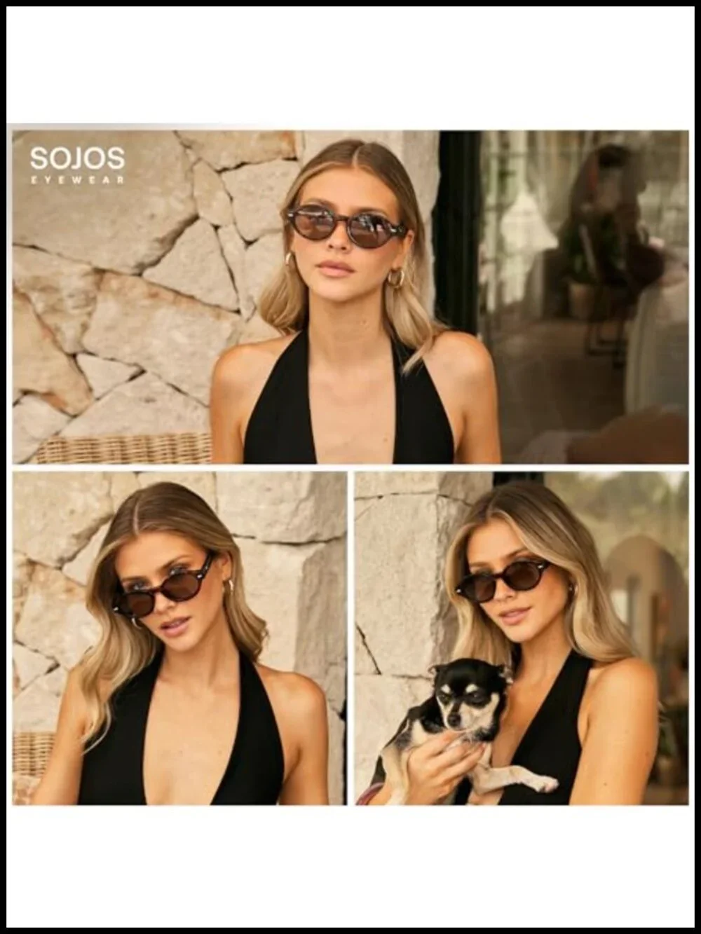 Retro Oval Polarized Sunglasses Women Men Chic Trendy 90s UV Protection
